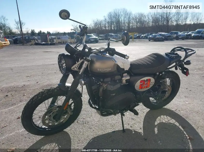 SMTD44G78NTAF8945 2022 Triumph Motorcycle Street Scrambler