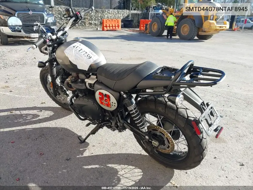 SMTD44G78NTAF8945 2022 Triumph Motorcycle Street Scrambler