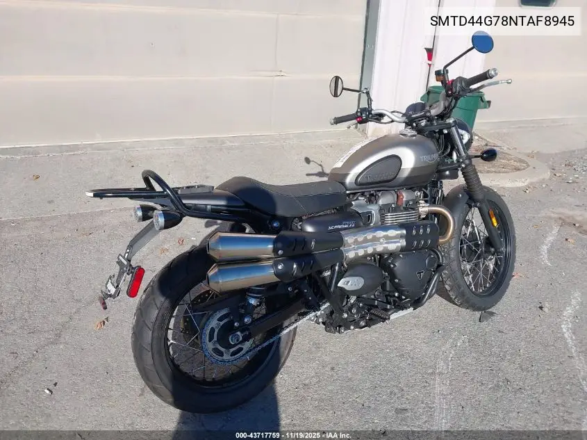 SMTD44G78NTAF8945 2022 Triumph Motorcycle Street Scrambler