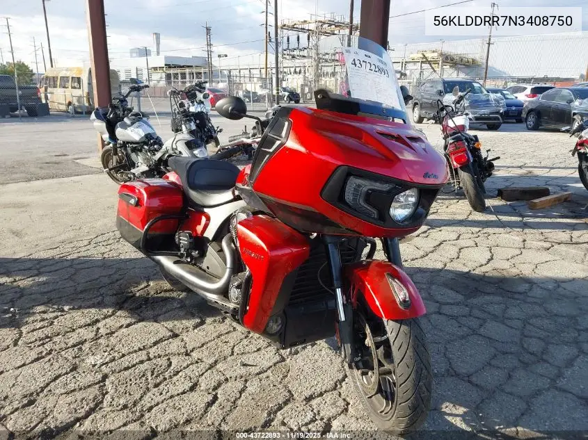 56KLDDRR7N3408750 2022 Indian Motorcycle Co. Pursuit Dark Horse