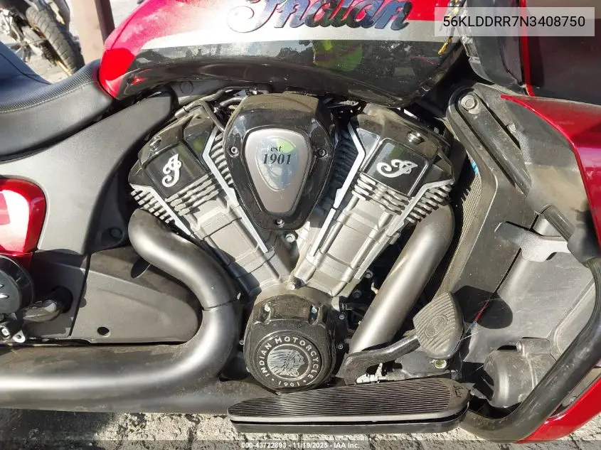 56KLDDRR7N3408750 2022 Indian Motorcycle Co. Pursuit Dark Horse