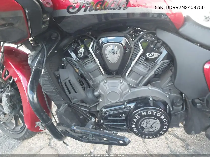 56KLDDRR7N3408750 2022 Indian Motorcycle Co. Pursuit Dark Horse