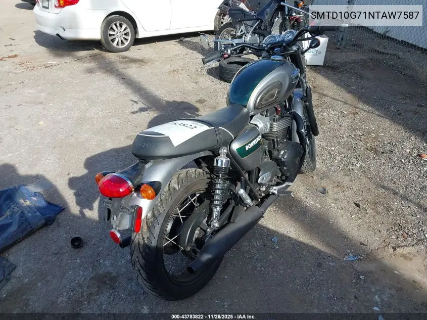 SMTD10G71NTAW7587 2022 Triumph Motorcycle Bonneville T100