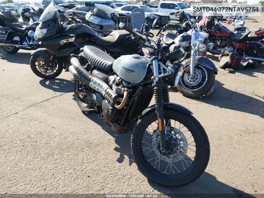 SMTD44G72NTAV5754 2022 Triumph Motorcycle Street Scrambler