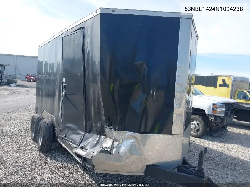 53NBE1424N1094238 2022 Diamond Builders Enclosed Trailer