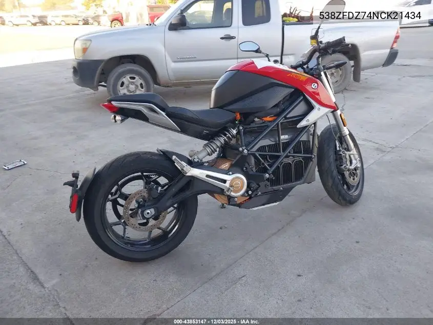 538ZFDZ74NCK21434 2022 Zero Motorcycles Inc Sr/F