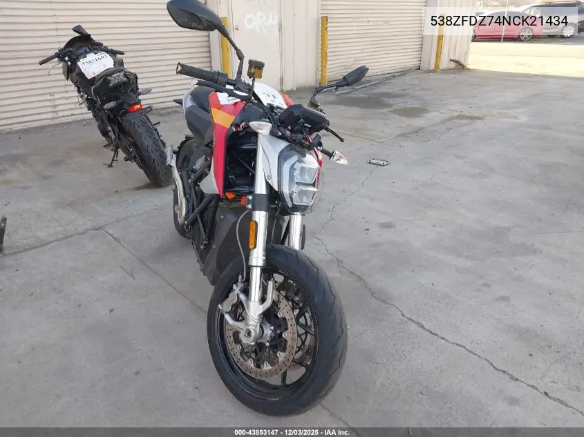538ZFDZ74NCK21434 2022 Zero Motorcycles Inc Sr/F