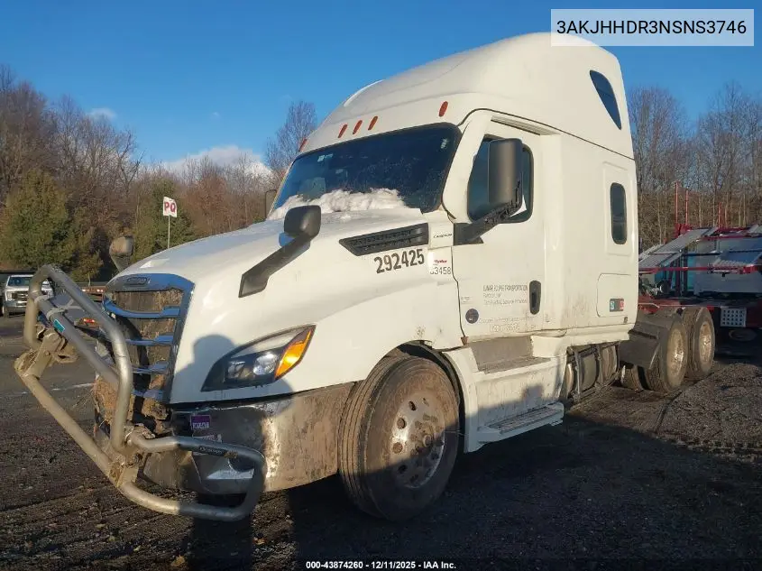 2022 Freightliner New Cascadia 126 VIN: 3AKJHHDR3NSNS3746 Lot: 43874260
