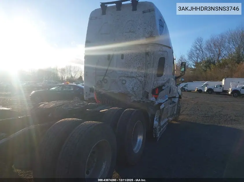 2022 Freightliner New Cascadia 126 VIN: 3AKJHHDR3NSNS3746 Lot: 43874260