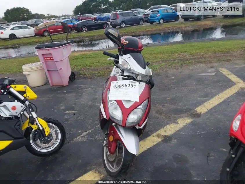 LL0TCKPM4NYS12116 2022 Yngf 150Cc Scooter