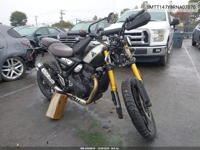 SMTT147Y8RNA07070 2024 Triumph Motorcycle Scrambler 400 X