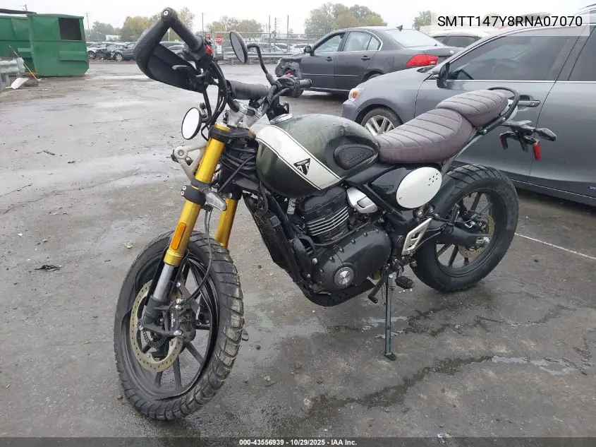 SMTT147Y8RNA07070 2024 Triumph Motorcycle Scrambler 400 X