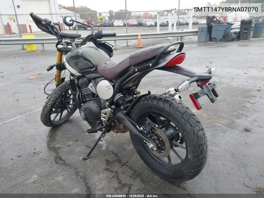 SMTT147Y8RNA07070 2024 Triumph Motorcycle Scrambler 400 X