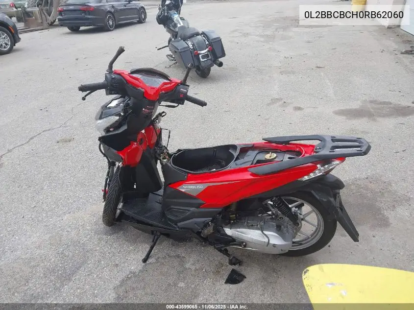 L2BBCBCH0RB626060 2024 Hyosung Rx125