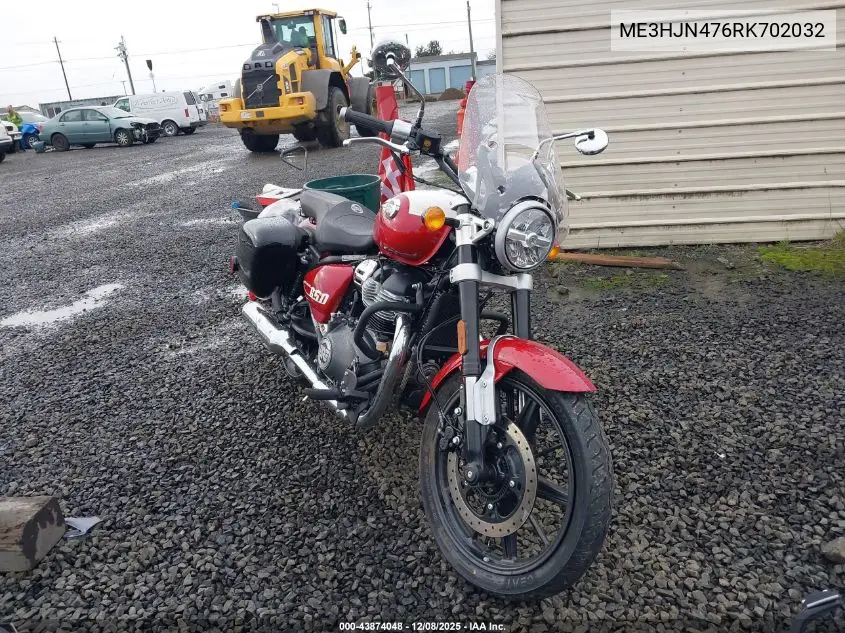 ME3HJN476RK702032 2024 Royal Enfield Motors Super Meteor 650
