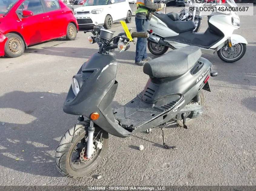 RFLDC0514SA008687 2025 Adly Scooter