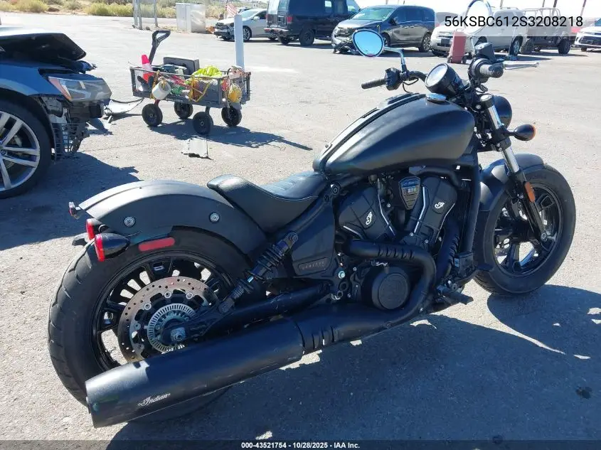 56KSBC612S3208218 2025 Indian Motorcycle Co. Scout Sixty Bobber Limited