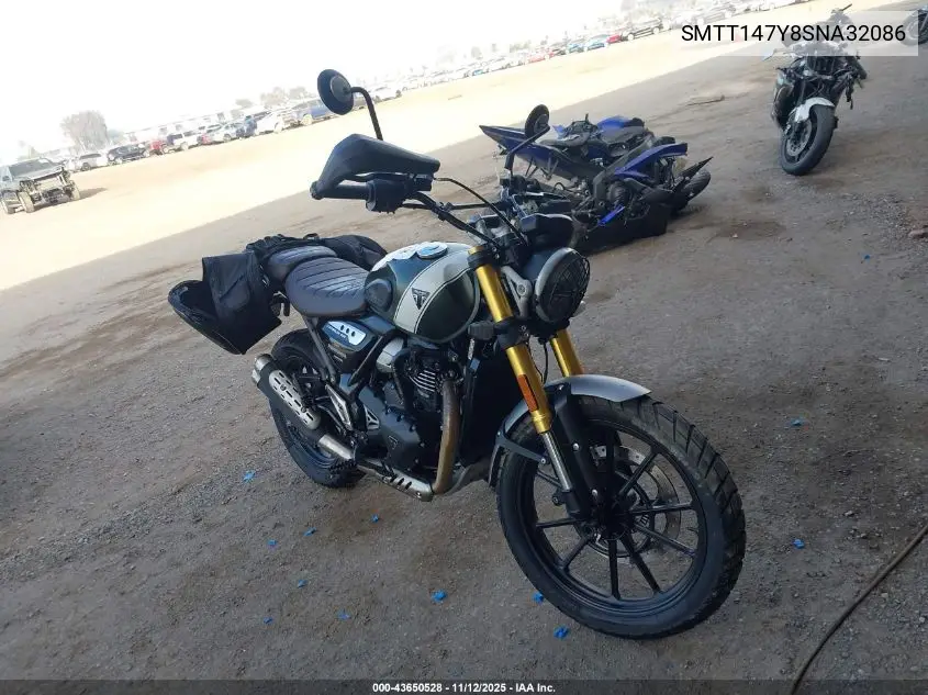 SMTT147Y8SNA32086 2025 Triumph Motorcycle Scrambler 400 X