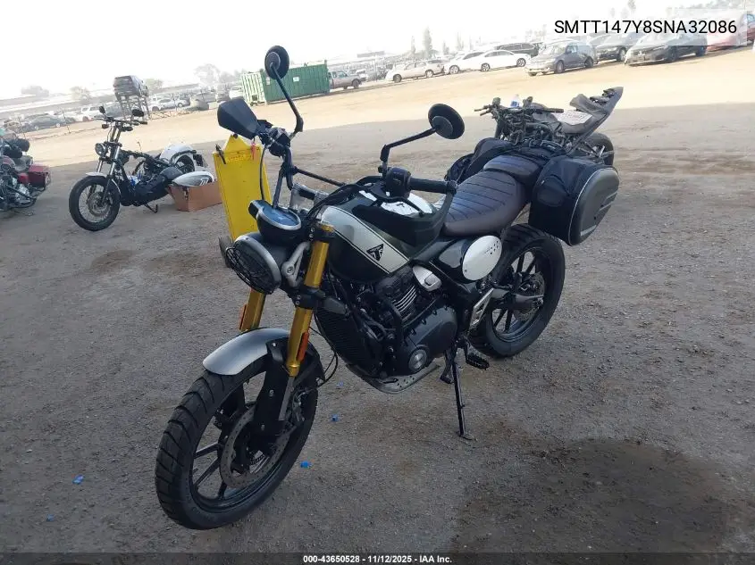 SMTT147Y8SNA32086 2025 Triumph Motorcycle Scrambler 400 X