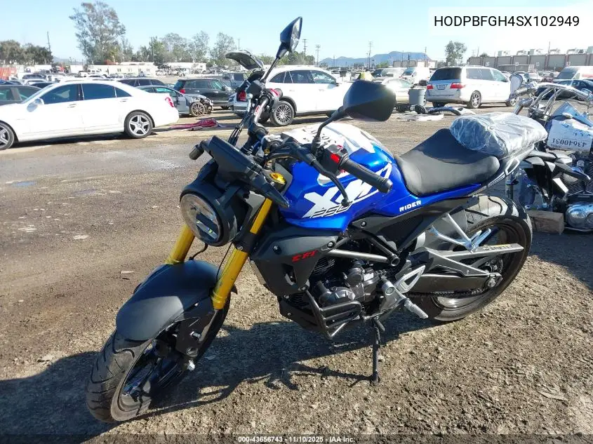 HODPBFGH4SX102949 2025 Vitacci Xmt 250