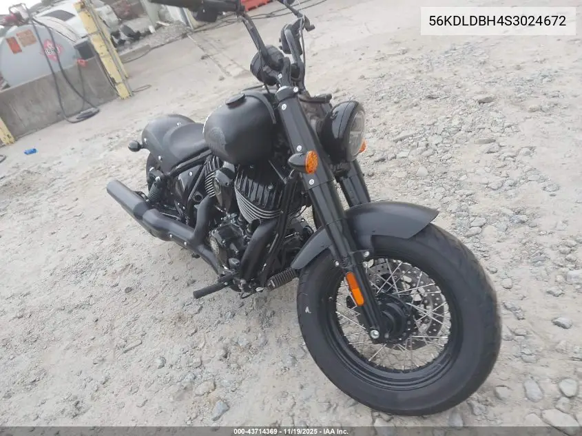 56KDLDBH4S3024672 2025 Indian Motorcycle Co. Chief Bobber Darkhorse Abs