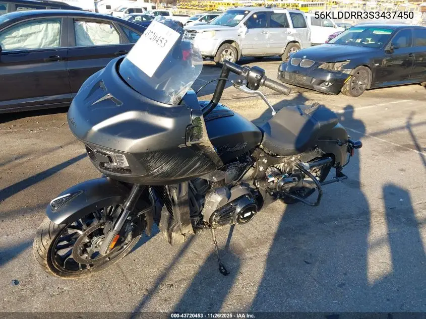 56KLDDRR3S3437450 2025 Indian Motorcycle Co. Pursuit Dark Horse