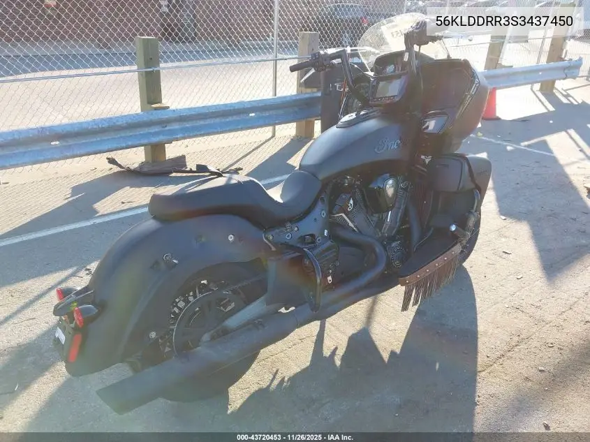 56KLDDRR3S3437450 2025 Indian Motorcycle Co. Pursuit Dark Horse