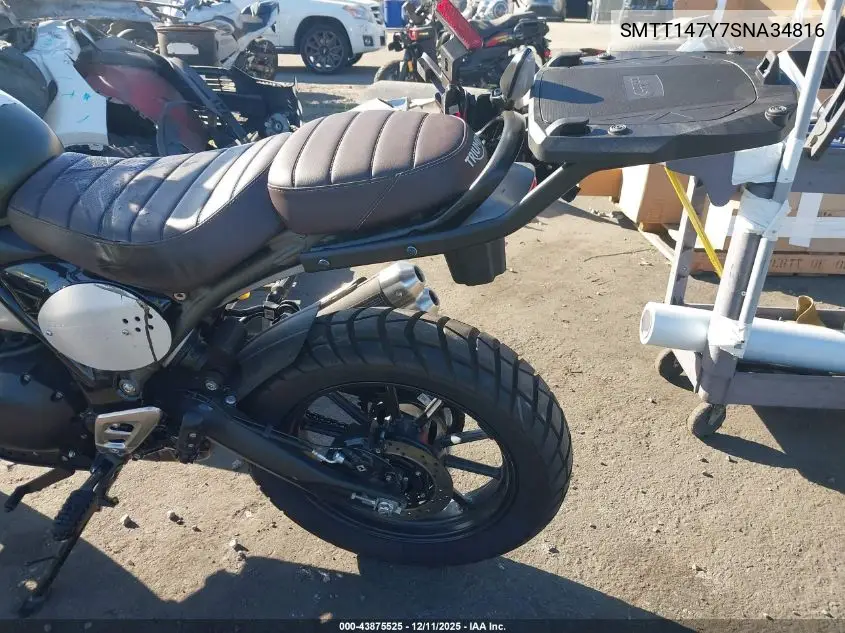 SMTT147Y7SNA34816 2025 Triumph Motorcycle Scrambler 400 X
