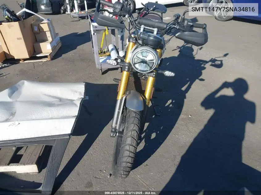 SMTT147Y7SNA34816 2025 Triumph Motorcycle Scrambler 400 X