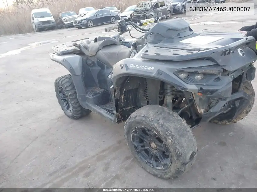 3JB3MA746SJ000007 2025 Can Am Outlander