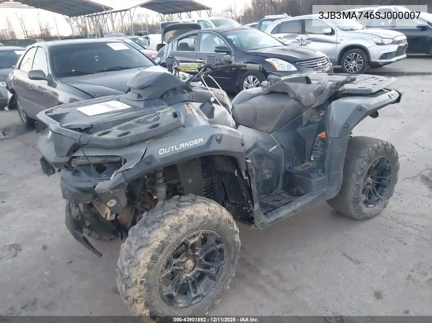 3JB3MA746SJ000007 2025 Can Am Outlander