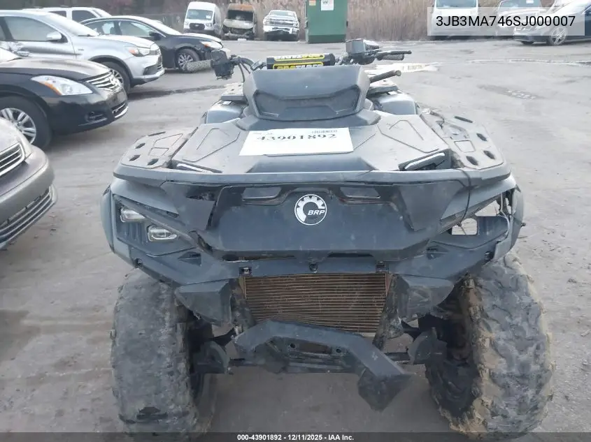 3JB3MA746SJ000007 2025 Can Am Outlander