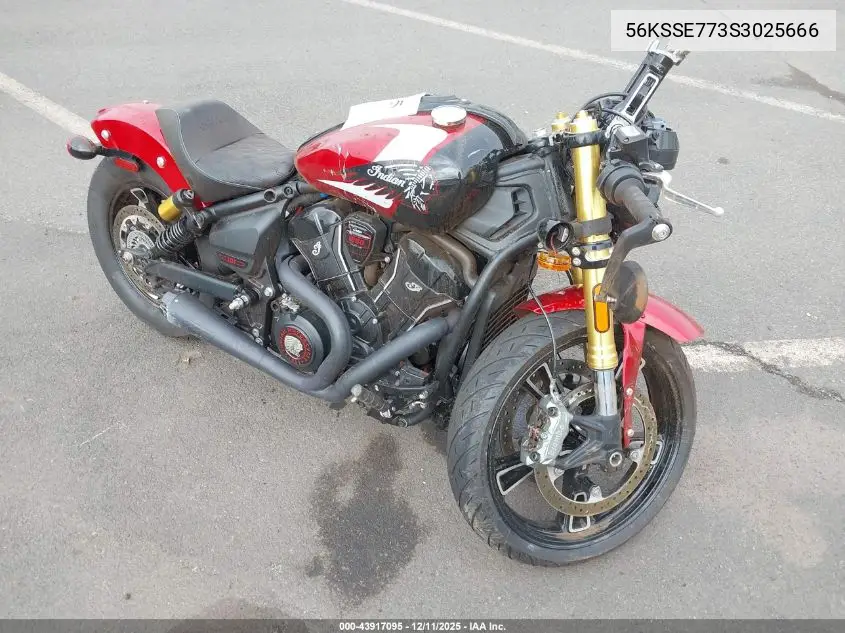 2025 Indian Motorcycle Co. 101 Scout VIN: 56KSSE773S3025666 Lot: 43917095