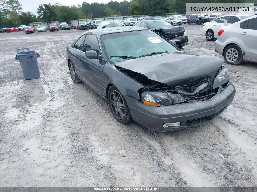 19UYA42693A012138 2003 Acura 3.2Cl Type-S