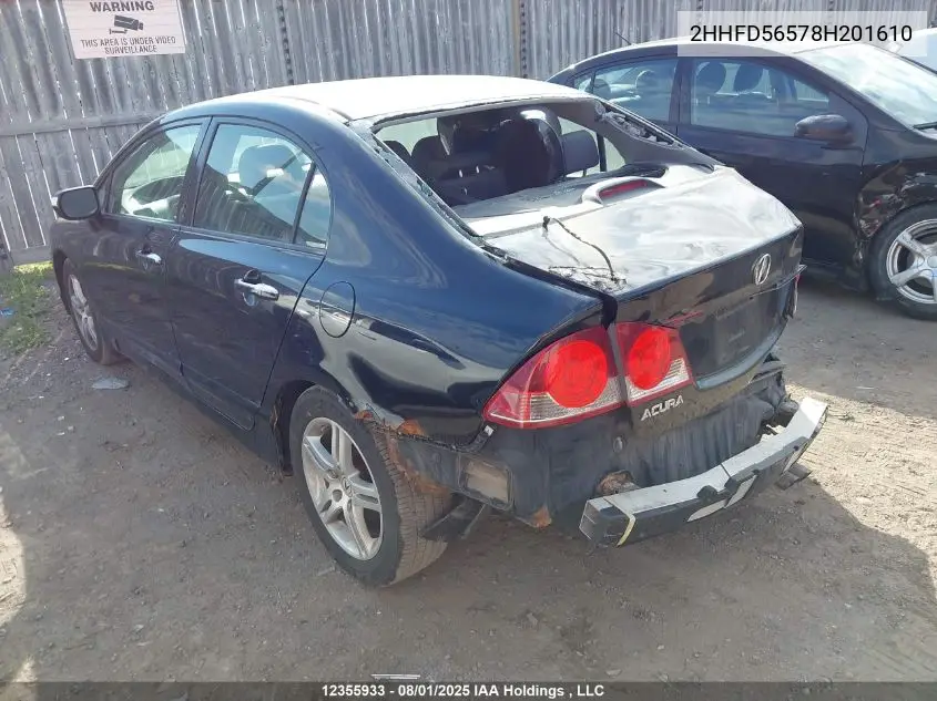 2HHFD56578H201610 2008 Acura Csx