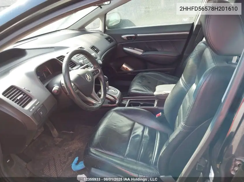 2HHFD56578H201610 2008 Acura Csx