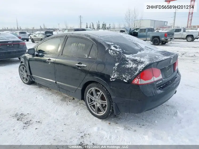 2HHFD56589H201214 2009 Acura Csx