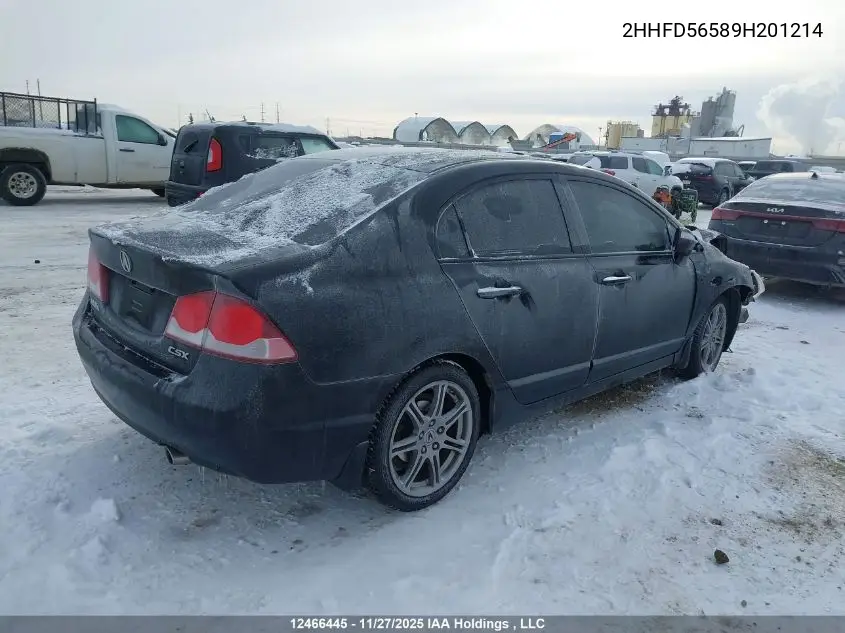 2HHFD56589H201214 2009 Acura Csx