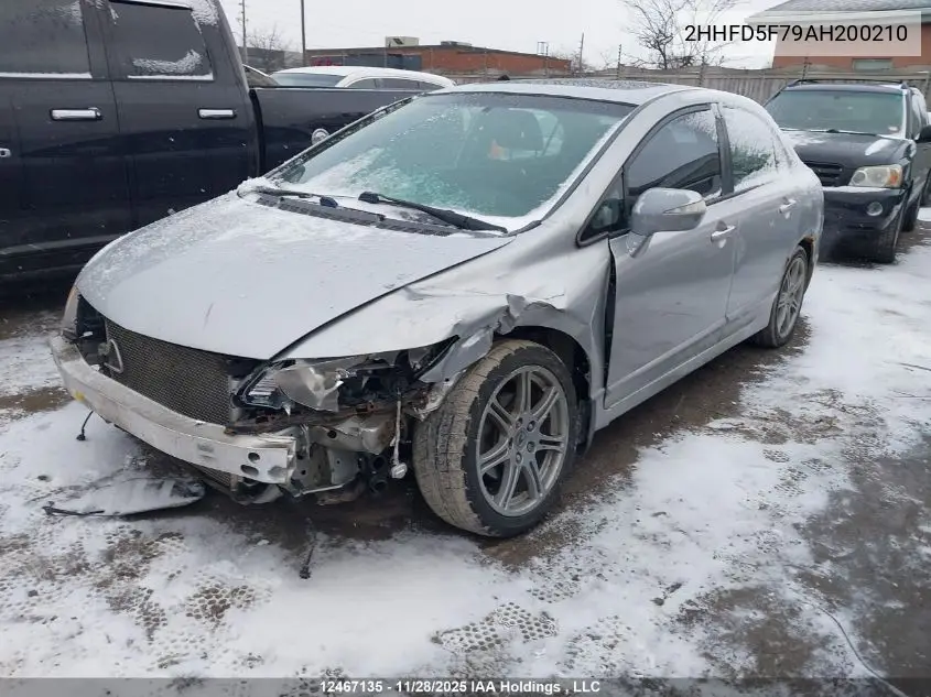 2HHFD5F79AH200210 2010 Acura Csx