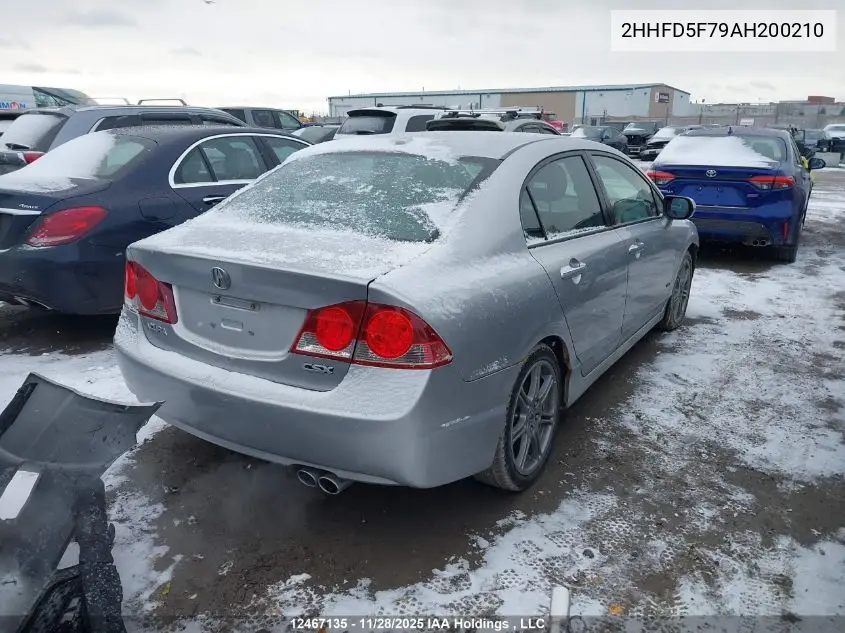 2HHFD5F79AH200210 2010 Acura Csx