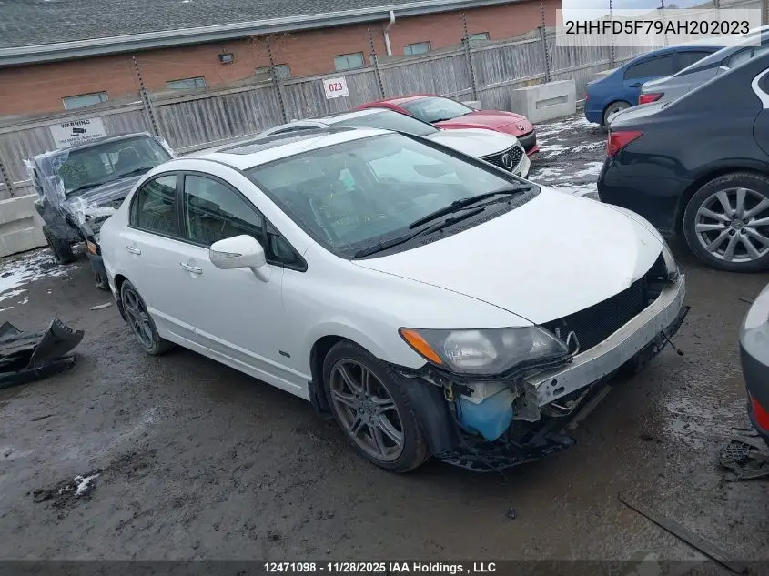 2HHFD5F79AH202023 2010 Acura Csx Technology