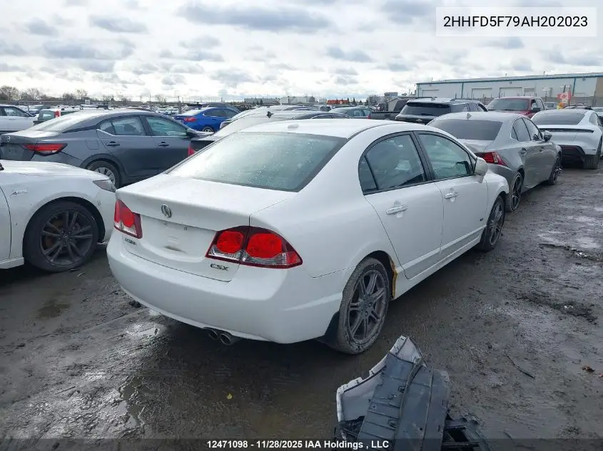 2HHFD5F79AH202023 2010 Acura Csx Technology