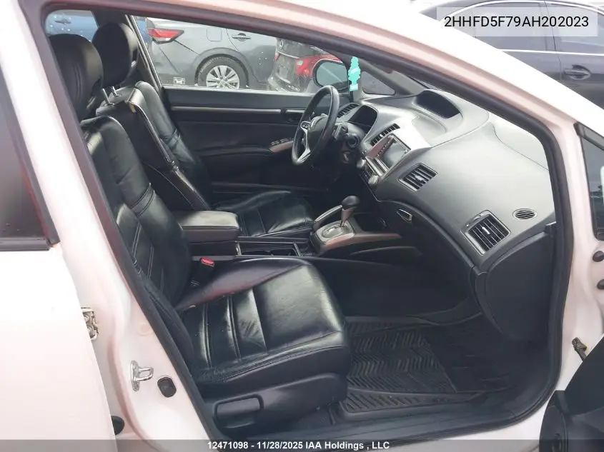 2HHFD5F79AH202023 2010 Acura Csx Technology