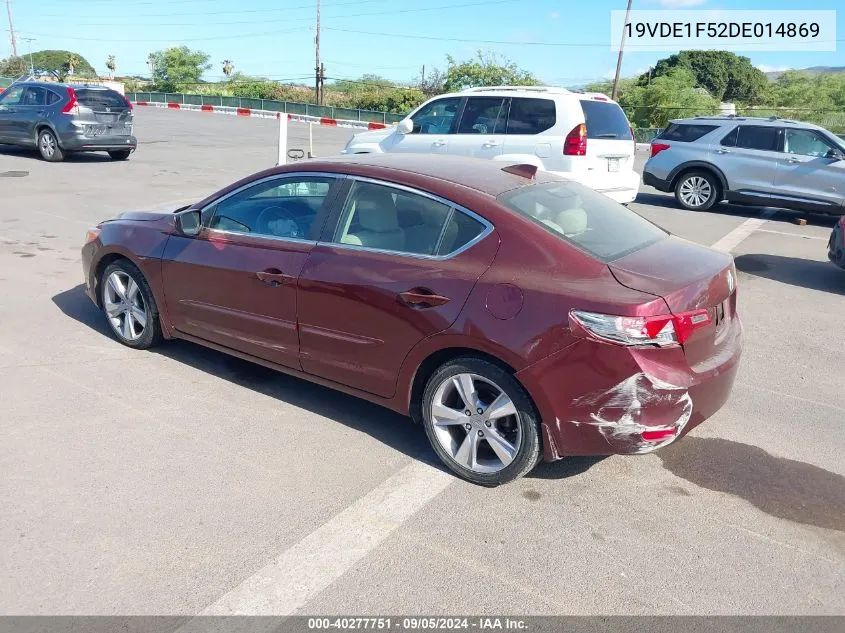 19VDE1F52DE014869 2013 Acura Ilx 2.0L