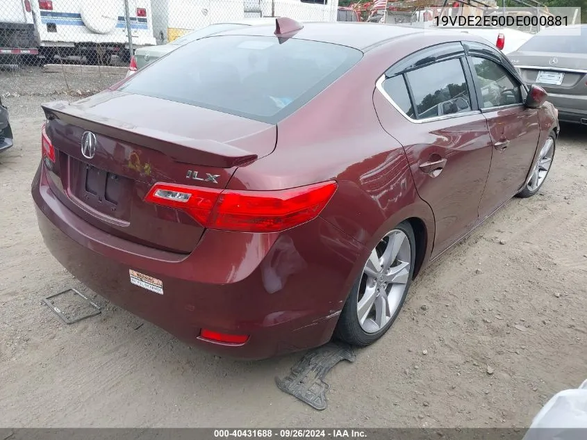 19VDE2E50DE000881 2013 Acura Ilx 2.4L