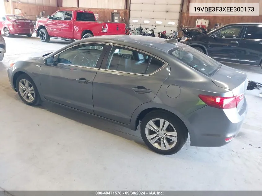 19VDE3F3XEE300173 2014 Acura Ilx Hybrid 1.5L