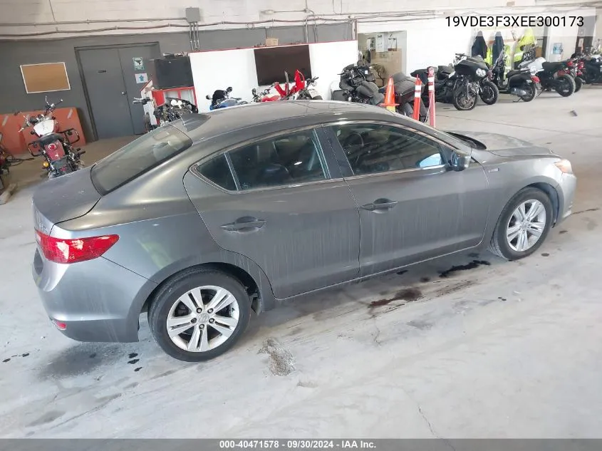 19VDE3F3XEE300173 2014 Acura Ilx Hybrid 1.5L