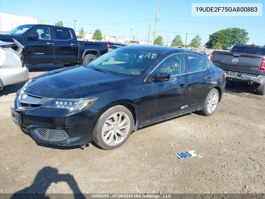 19UDE2F75GA800883 2016 Acura Ilx