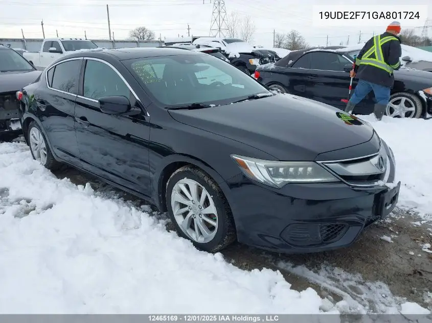 19UDE2F71GA801724 2016 Acura Ilx Premium Package/Tech Package