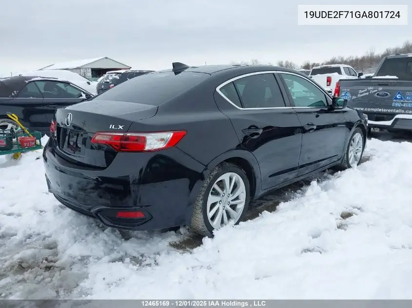19UDE2F71GA801724 2016 Acura Ilx Premium Package/Tech Package